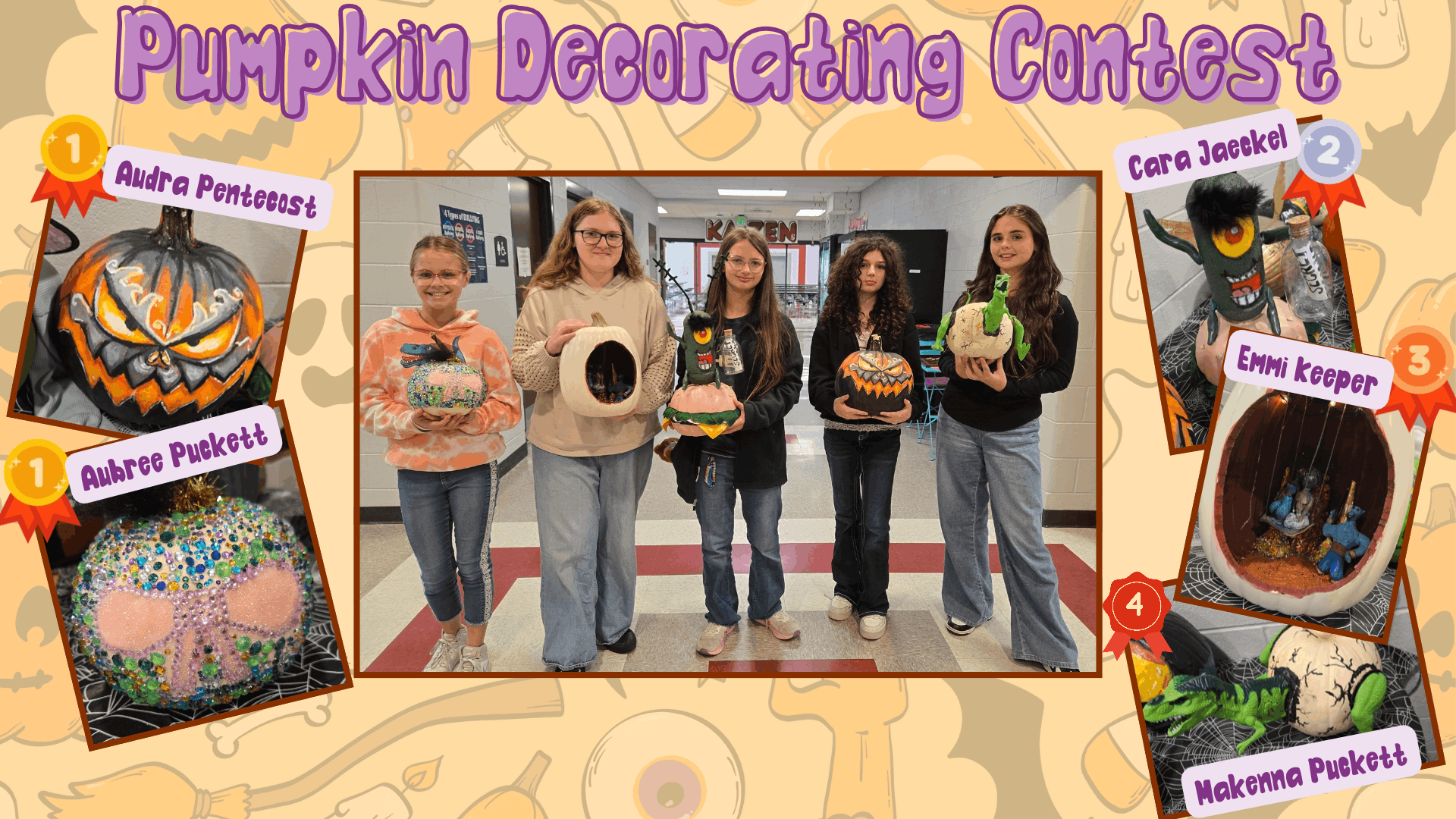 Pumpkin Decorating Contest: Winners